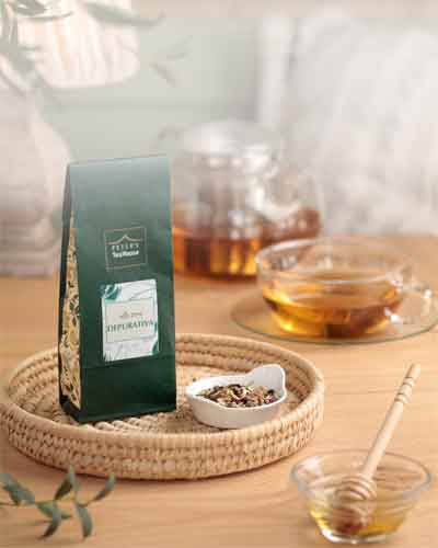 in the evening<br> DEPURATIVE TEA