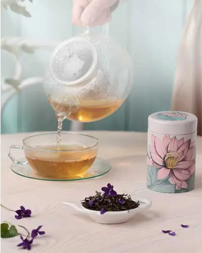 Weißer Tee Tee<br>Veilchen