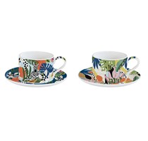 Set 2 cups and saucers 240ml TROPICAL VIBES