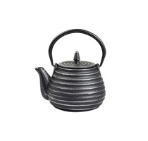 Teapot Cast iron 0,8L Classic black/silver