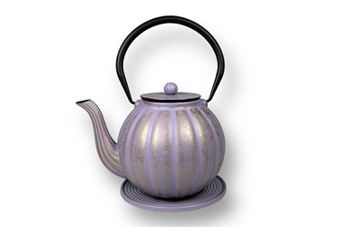 Teapot Cast iron 1,0L Kekkon lila/gold