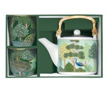 Set The - Teapot 600ml with 2 cups WOODLAND