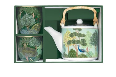 Set The - Teapot 600ml with 2 cups WOODLAND